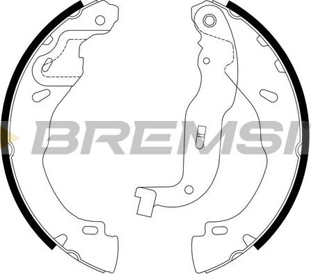 Bremsi GF1119 - Set saboti frana aaoparts.ro
