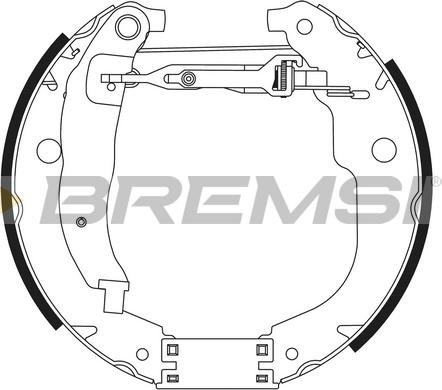Bremsi GK0423 - Set saboti frana aaoparts.ro