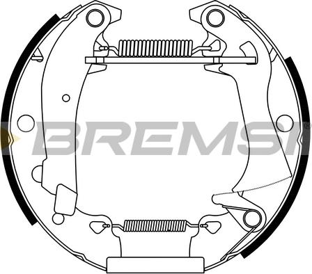 Bremsi GK0029 - Set saboti frana aaoparts.ro