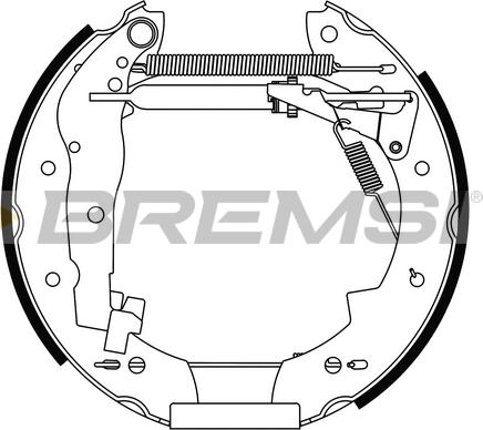 Bremsi GK0024 - Set saboti frana aaoparts.ro
