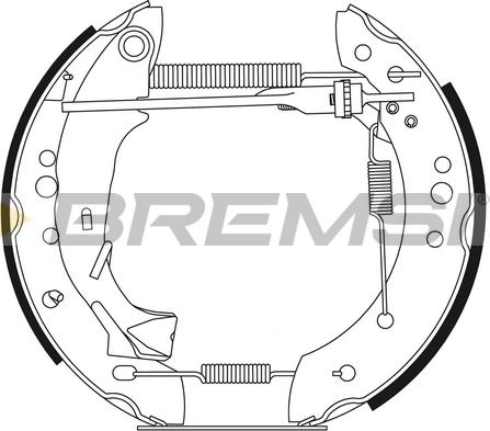 Bremsi GK0197 - Set saboti frana aaoparts.ro