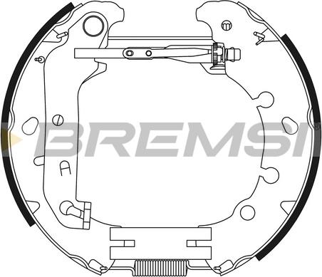 Bremsi GK0392 - Set saboti frana aaoparts.ro