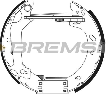 Bremsi GK0310 - Set saboti frana aaoparts.ro