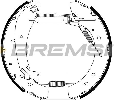 Bremsi GK0335 - Set saboti frana aaoparts.ro