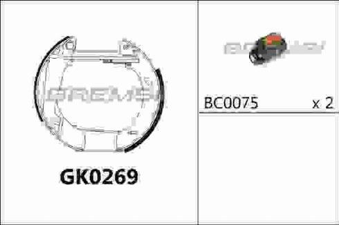 Bremsi GK0269 - Set saboti frana aaoparts.ro