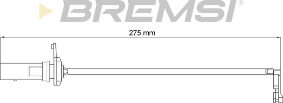 Bremsi WI0951 - Senzor de avertizare,uzura placute de frana aaoparts.ro