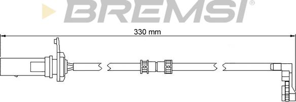 Bremsi WI0953 - Senzor de avertizare,uzura placute de frana aaoparts.ro