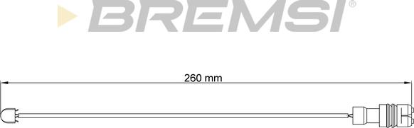 Bremsi WI0540 - Senzor de avertizare,uzura placute de frana aaoparts.ro