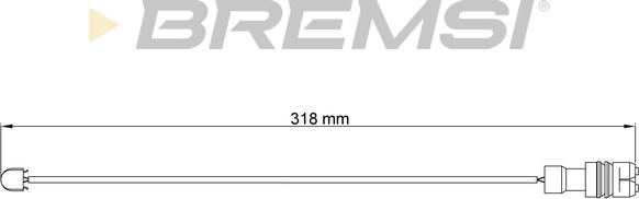 Bremsi WI0541 - Senzor de avertizare,uzura placute de frana aaoparts.ro