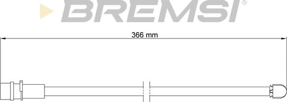 Bremsi WI0554 - Senzor de avertizare,uzura placute de frana aaoparts.ro