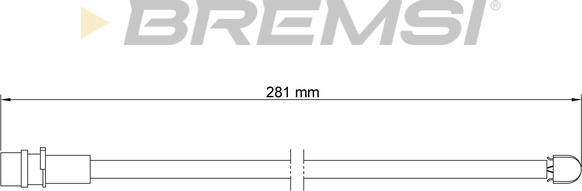 Bremsi WI0539 - Senzor de avertizare,uzura placute de frana aaoparts.ro