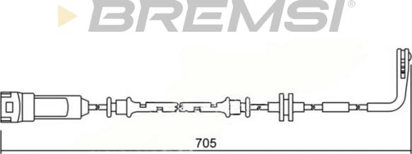 Bremsi WI0605 - Senzor de avertizare,uzura placute de frana aaoparts.ro