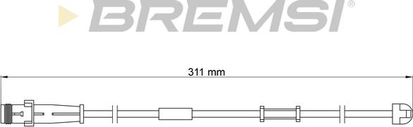 Bremsi WI0619 - Senzor de avertizare,uzura placute de frana aaoparts.ro