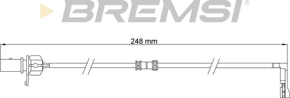 Bremsi WI0796 - Senzor de avertizare,uzura placute de frana aaoparts.ro