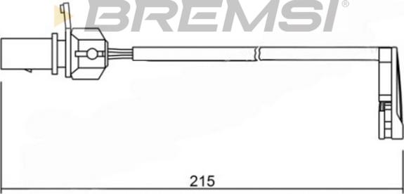 Bremsi WI0734 - Senzor de avertizare,uzura placute de frana aaoparts.ro