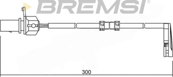 Bremsi WI0733 - Senzor de avertizare,uzura placute de frana aaoparts.ro