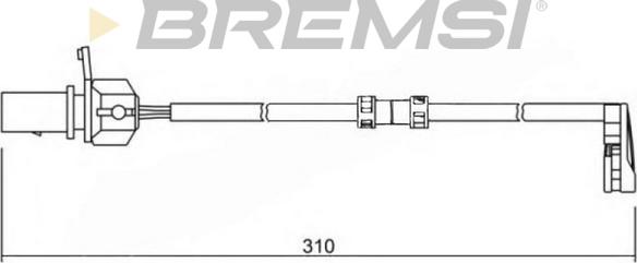 Bremsi WI0727 - Senzor de avertizare,uzura placute de frana aaoparts.ro