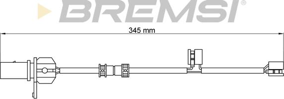 Bremsi WI0776 - Senzor de avertizare,uzura placute de frana aaoparts.ro