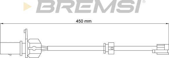 Bremsi WI0777 - Senzor de avertizare,uzura placute de frana aaoparts.ro