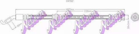 Brovex-Nelson H4912 - Furtun frana aaoparts.ro