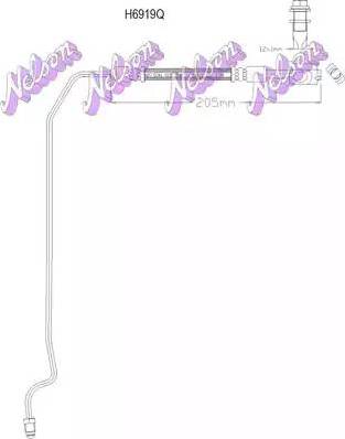 Brovex-Nelson H6919Q - Furtun frana aaoparts.ro