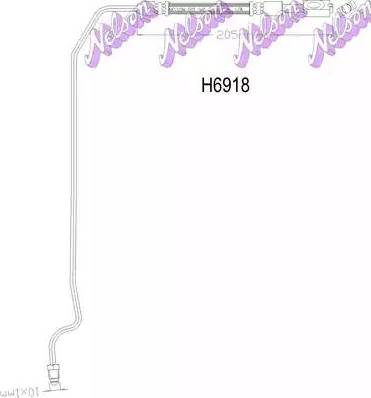 Brovex-Nelson H6918 - Furtun frana aaoparts.ro