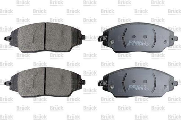 BRÜCK GERMANY EE-95231012 - Set placute frana,frana disc aaoparts.ro