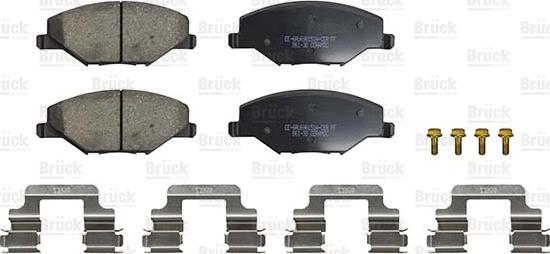 BRÜCK GERMANY EE-6RU698151A-CER - Set placute frana,frana disc aaoparts.ro