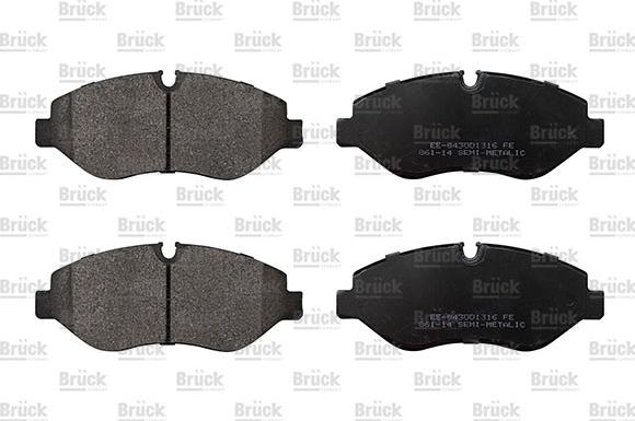 BRÜCK GERMANY EE-8430D1316 - Set placute frana,frana disc aaoparts.ro