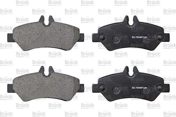 BRÜCK GERMANY EE-8431D1317 - Set placute frana,frana disc aaoparts.ro