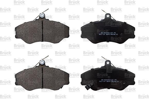 BRÜCK GERMANY EE-8247D1137 - Set placute frana,frana disc aaoparts.ro