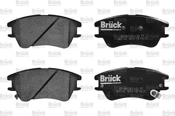 BRÜCK GERMANY EE-8253D1142 - Set placute frana,frana disc aaoparts.ro
