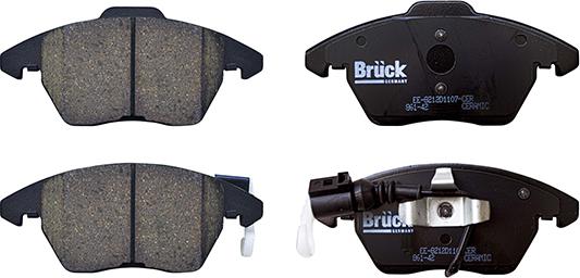 BRÜCK GERMANY EE-8212D1107-CER - Set placute frana,frana disc aaoparts.ro