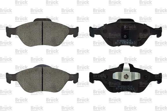 BRÜCK GERMANY EE-8289D1175 - Set placute frana,frana disc aaoparts.ro