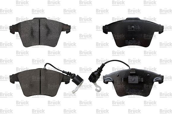 BRÜCK GERMANY EE-8287D1174 - Set placute frana,frana disc aaoparts.ro