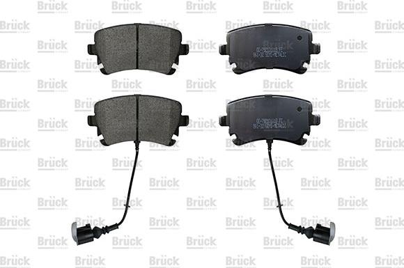 BRÜCK GERMANY EE-7921D1018 - Set placute frana,frana disc aaoparts.ro