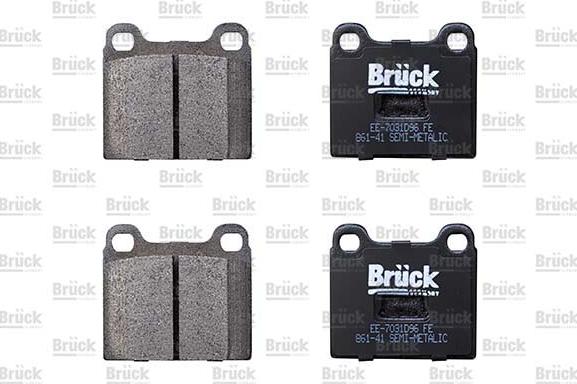 BRÜCK GERMANY EE-7031D96 - Set placute frana,frana disc aaoparts.ro