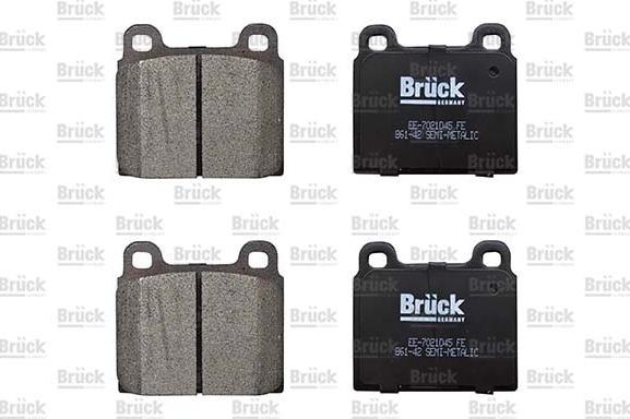 BRÜCK GERMANY EE-7021D45 - Set placute frana,frana disc aaoparts.ro