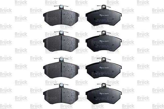 BRÜCK GERMANY EE-7143D227 - Set placute frana,frana disc aaoparts.ro