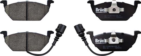 BRÜCK GERMANY EE-7709D768-CER - Set placute frana,frana disc aaoparts.ro