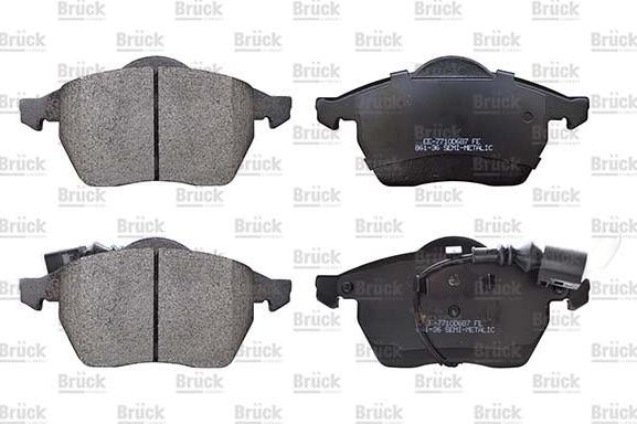 BRÜCK GERMANY EE-7710D687 - Set placute frana,frana disc aaoparts.ro