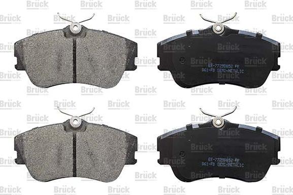 BRÜCK GERMANY EE-7729D852 - Set placute frana,frana disc aaoparts.ro