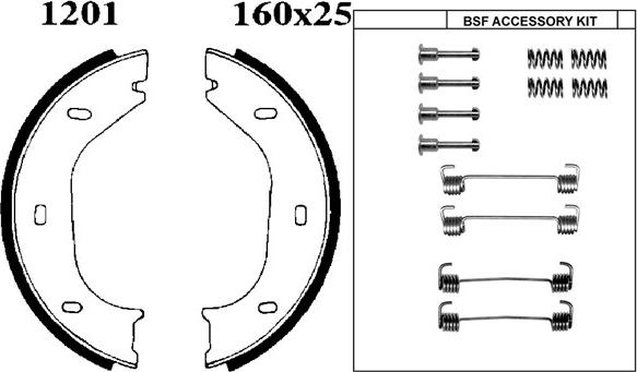 BSF 01201K - Set saboti frana, frana de mana aaoparts.ro