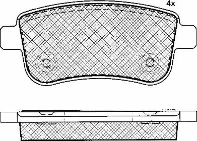 BSF 10941 - Set placute frana,frana disc aaoparts.ro
