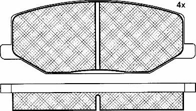 BSF 10942 - Set placute frana,frana disc aaoparts.ro