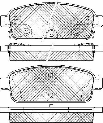 BSF 10959 - Set placute frana,frana disc aaoparts.ro