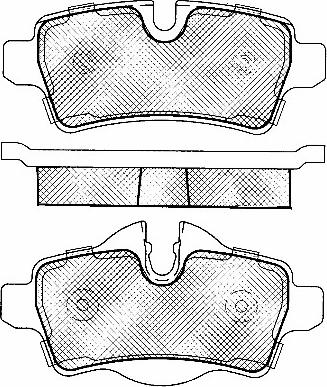 BSF 10955 - Set placute frana,frana disc aaoparts.ro