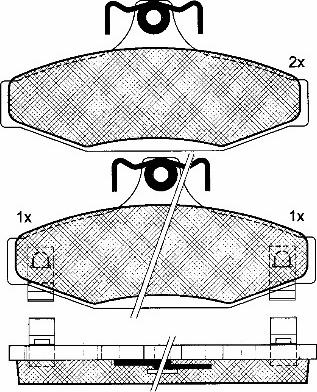 BSF 10950 - Set placute frana,frana disc aaoparts.ro