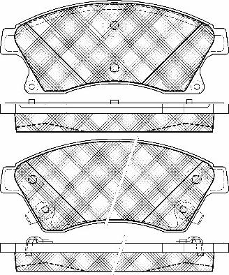 BSF 10961 - Set placute frana,frana disc aaoparts.ro