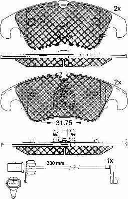 BSF 10904 - Set placute frana,frana disc aaoparts.ro